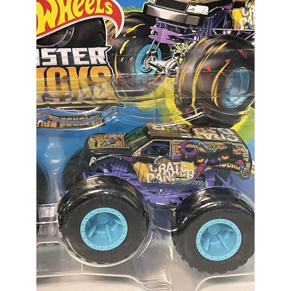 Hot Wheels Monster Trucks Demolition Doubles Hotweiler Vs‎ Scratch Attack Bin-M